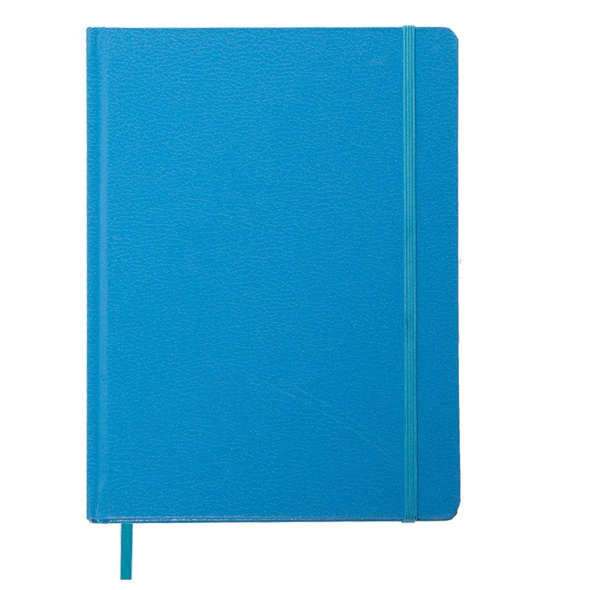 Results paper craft 16 pack 140pg 8 5 x 5 5 leatherette lined writing journals wide ruled banded notebook with ribbon bookmark light blue a5 size