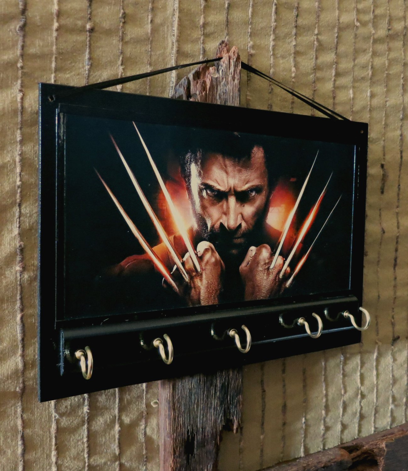 Jackman Rak Entryway Organizer Wolverine Hugh Jackman Key Rack – Project Isabella